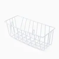Корзина на сетку, 23&times;9&times;10 см, цвет белый