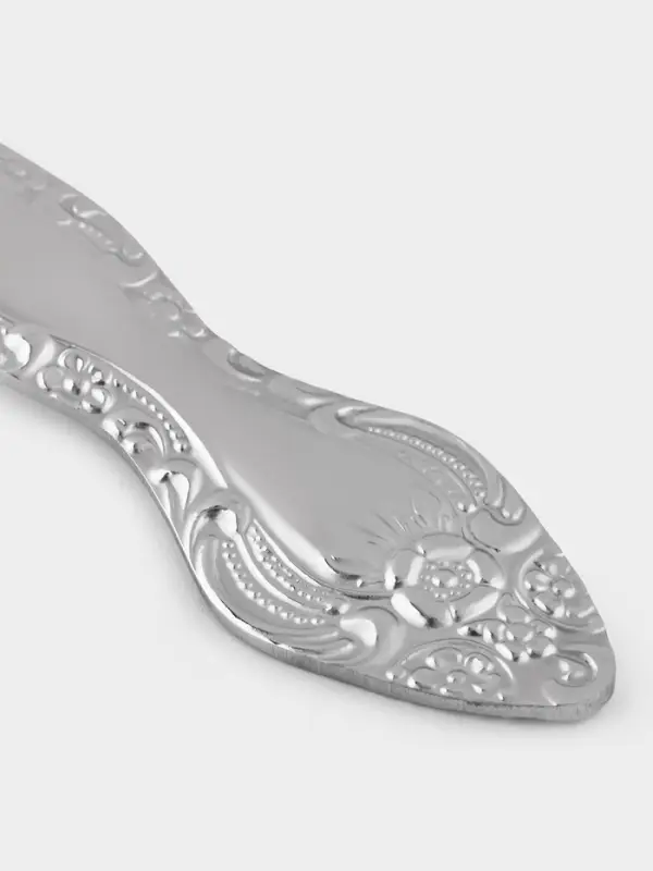 Вилка столовая &laquo;Тройка&raquo;, длина 19.5, толщина 2 мм, художественная роспись, нержавеющая сталь, серебристая