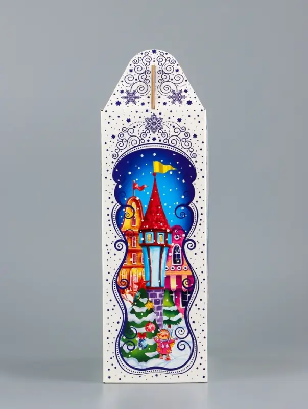 Подарочная коробка новогодняя Мечты сбываются 17 х 7 х 25,5 см Подарочная коробка новогодняя Мечты сбываются 17 х 7 х 25,5 см