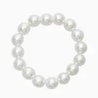 Браслет "Бусины жемчуга" (набор 3 шт), №10,12.14, цвет белый Браслет "Бусины жемчуга" (набор 3 шт), №10,12.14, цвет белый
