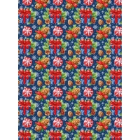 Бумага упаковочная для сувен. продукции с рисунком, 80г/м2 100х70 арт.95240