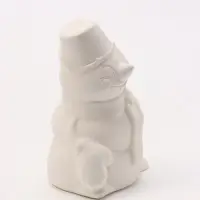 Фигурка декоративная &laquo;Снеговик&raquo;, неокрашенная, 11&times;7&times;5 см, белая