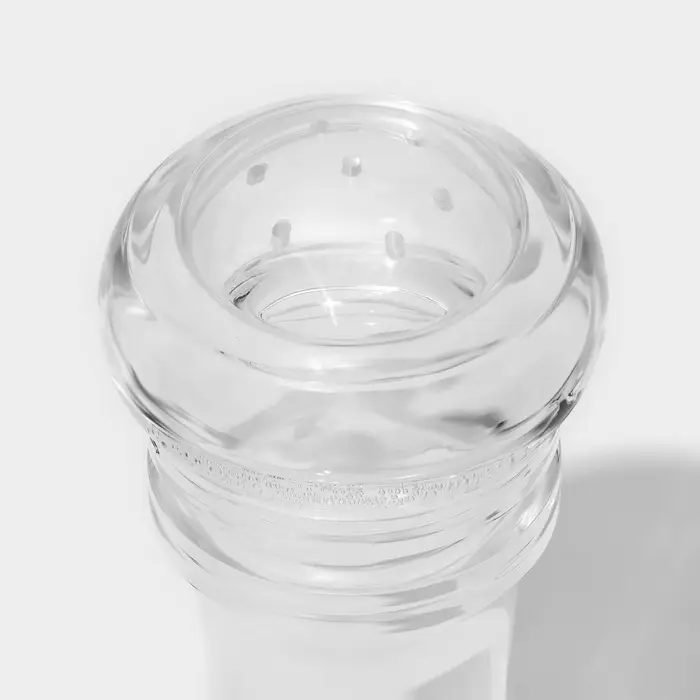 Солонка для специй Magistro Glace, 17.4 см, акрил, прозрачная