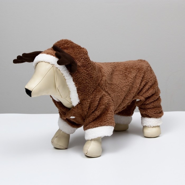 Новогодний костюм  Новогодний костюм "Олень", XL (ДС 35, ОГ 47 см), коричневый