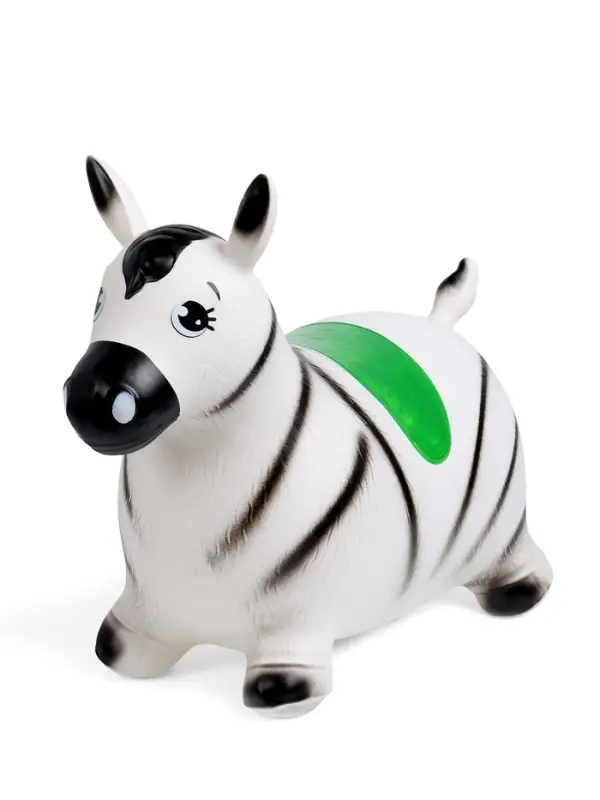 Попрыгун ZABIAKA &laquo;Зебра&raquo;, 55&times;29&times;50 см, белый