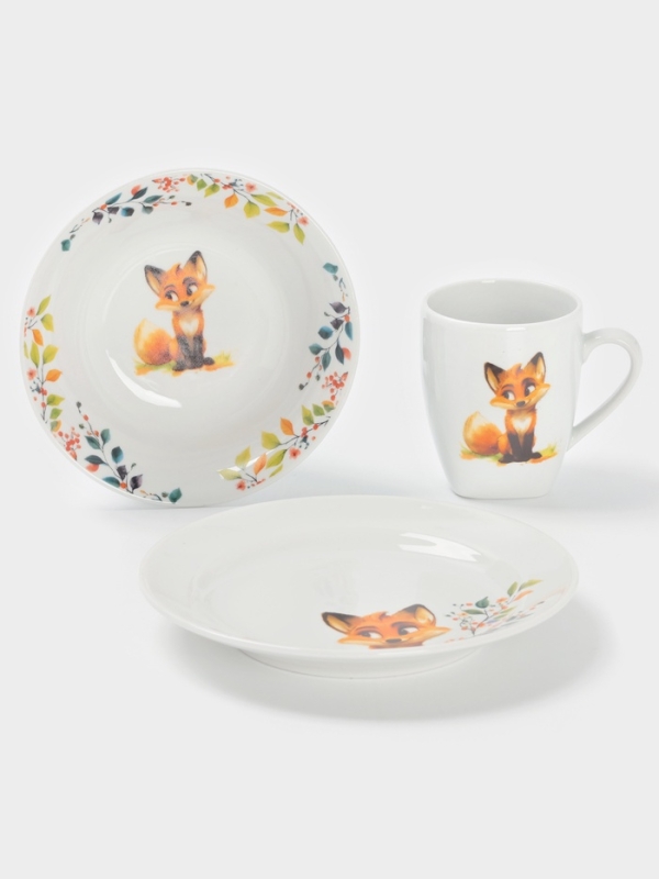 Набор посуды 3 предм. Лисичка И.У. Набор посуды 3 предм. Лисичка И.У.