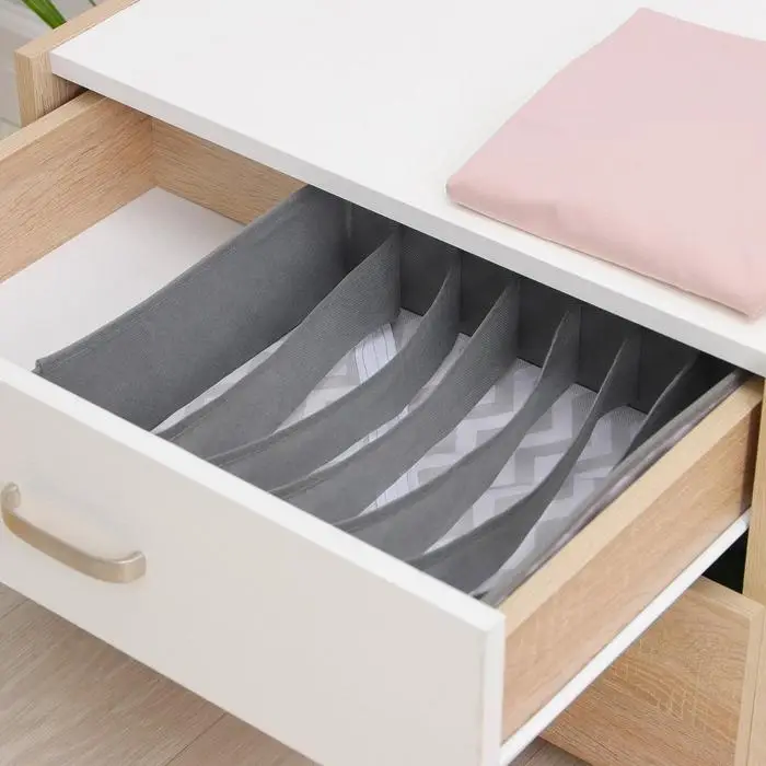 Органайзер для хранения белья «Зигзаг», 7 ячеек, 32×32×12 см, цвет серый Органайзер для хранения белья «Зигзаг», 7 ячеек, 32×32×12 см, цвет серый