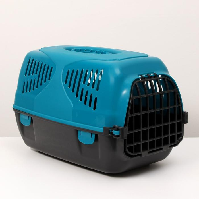 Переноска для животных  Переноска для животных "Сириус", 33,5 х 31 х 50 см, цвет бирюзовый