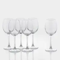 Набор бокалов для вина Paşabah&ccedil;e Enoteca, 440 мл, 6 шт., стекло, прозрачный