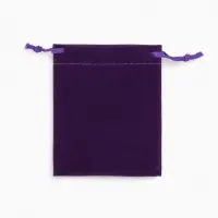 Набор мешочков бархатных 50 шт., 10&times;12 см, цвет фиолетовый (9901893)