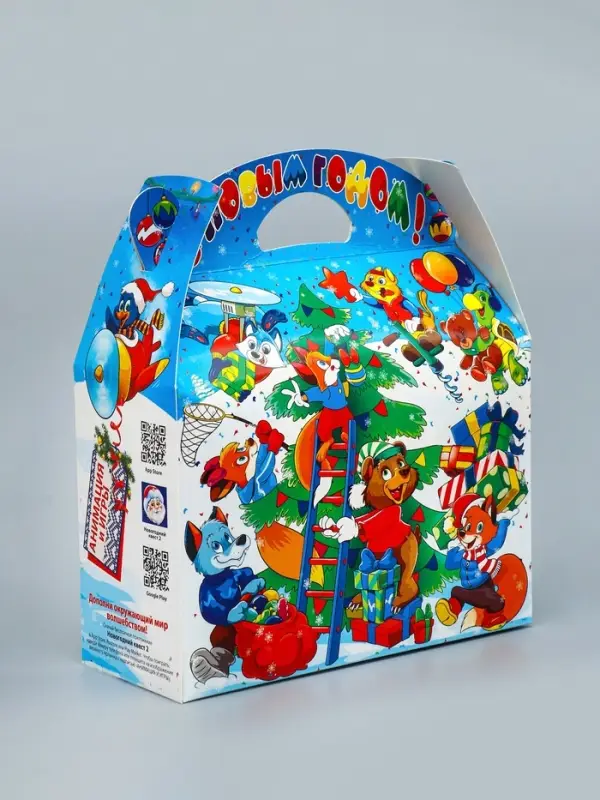 Подарочная новогодняя коробка «Развеселые хлопоты», Баул 22×9×22 см Подарочная новогодняя коробка «Развеселые хлопоты», Баул 22×9×22 см