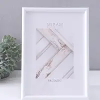 Фоторамка для фото 21&times;29.7 см (A4) &laquo;МИРАМ&raquo;, пластик, белый, (пластиковый экран)