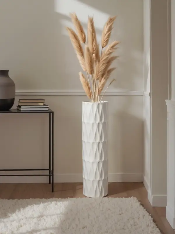 Ваза напольная &laquo;Бруно&raquo;, 58&times;15 см, керамика, белая