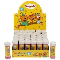 Мыльные пузыри Три Кота 60мл ИГРАЕМ ВМЕСТЕ 01073-60ЭД