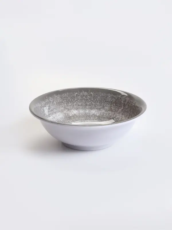 Тарелка глубокая &laquo;Вихрь&raquo;, 17.5&times;6 см, пластик, серая