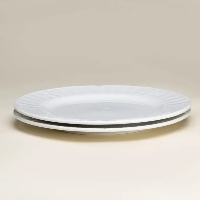 Тарелки SL Home &laquo;Винтаж фрэнч&raquo;, d=27 см, набор 2 шт., фарфор, белые