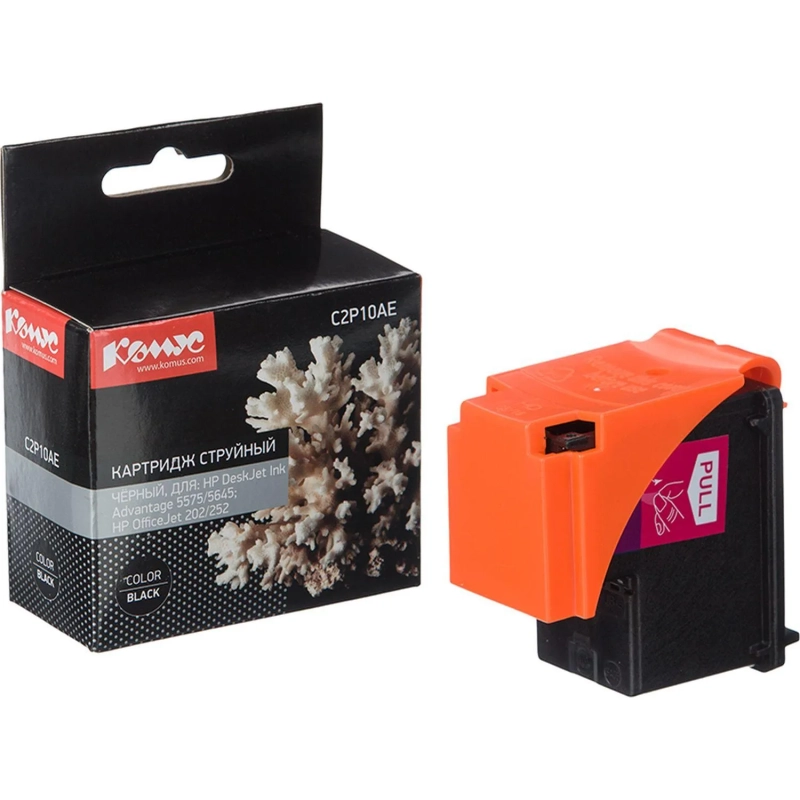 Картридж струйный Комус 651 C2P10AE чер. для DJ 5575/5645