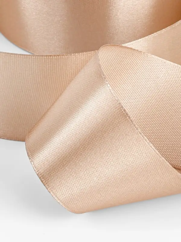 Лента атласная, 40 мм, 23&plusmn;1 м, бежевая №267