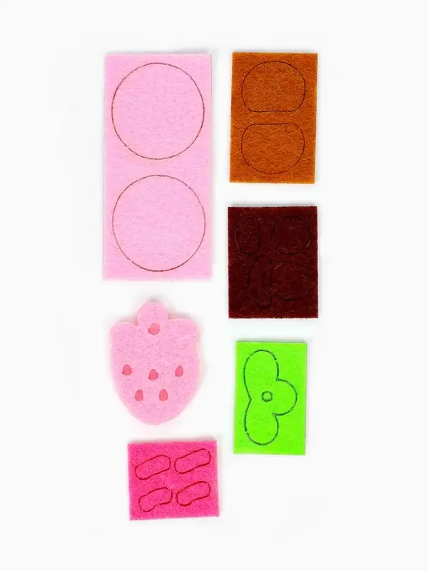 Набор для создания брелка из фетра "Медвежонок"