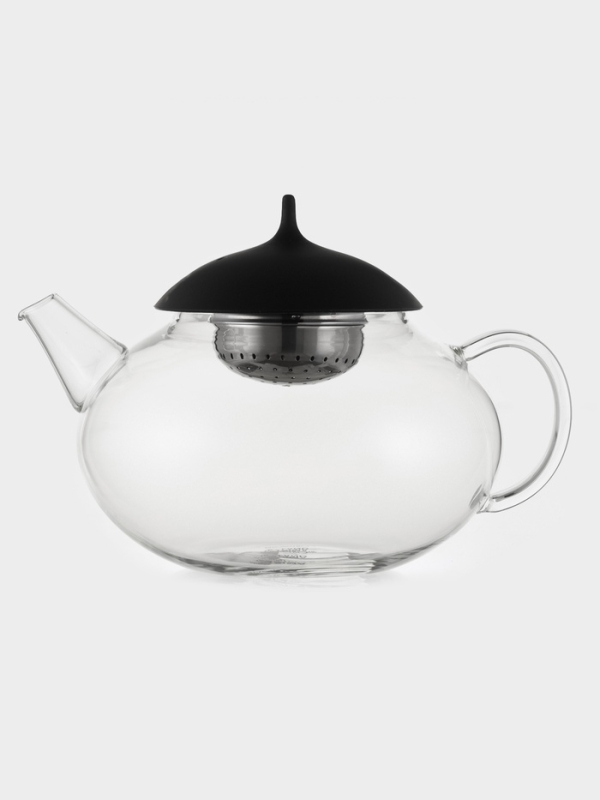 Чайник заварочный стеклянный с металлическим ситом Чайник заварочный стеклянный с металлическим ситом "Дроппер", 1л, 16,2х13,8 см
