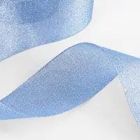 Лента парчовая, 50 мм, 23&plusmn;1 м, синяя №037