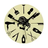 Часы настенные, интерьерные &laquo;Для парикмахерской&raquo;, дискретный ход, d=23 см