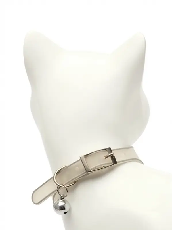 Ошейник для кошек &laquo;Котя&raquo;, 30&times;1 см, со светоотражающим покрытием, серый