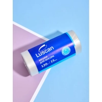 Мешки для мусора ПВД 120л 40мкм 15шт/рул прозрачные 70x110см Luscan