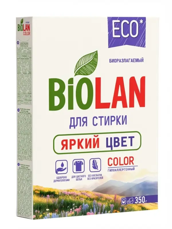Порошок стиральный "Биолан"  Автомат Color, 350 г