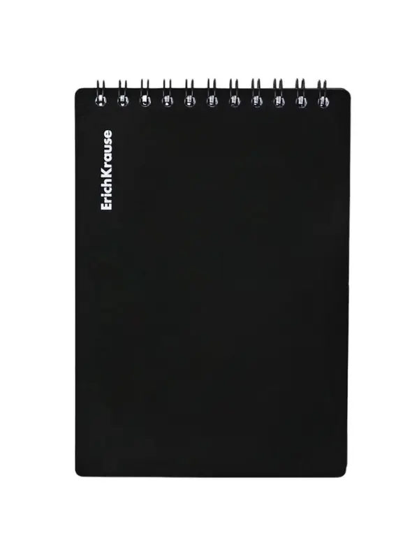 Блокнот на спирали А6, 60 листов в клетку, ErichKrause Classic, пластиковая обложка, фактура &laquo;песок&raquo;, блок офсет 100% белизна, МИКС
