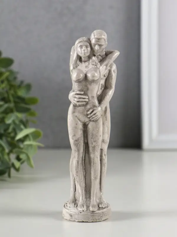 Фигура гипс Фигура гипс "Влюбленная пара" 15х4 см, под камень