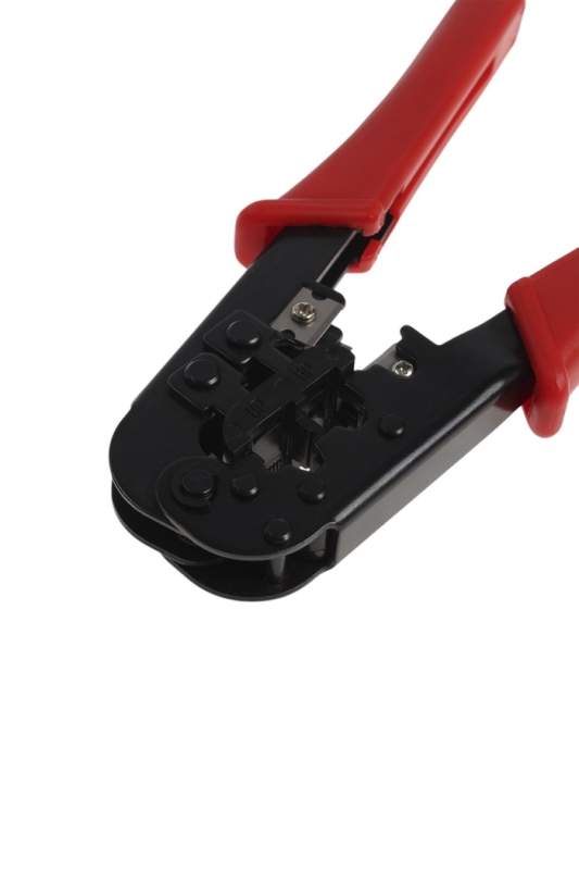 Кримпер ТУНДРА, для витой пары и телефонной линии RJ-45 8P 6P, горизонтальный обжим Кримпер ТУНДРА, для витой пары и телефонной линии RJ-45 8P 6P, горизонтальный обжим