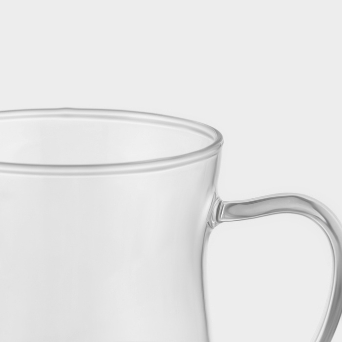 Кружка стеклянная для заваривания с ситом «Софи», 350 мл