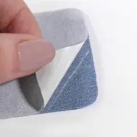 Заплатки для одежды, 5.5×5.5 см, клеевые, пара, голубые