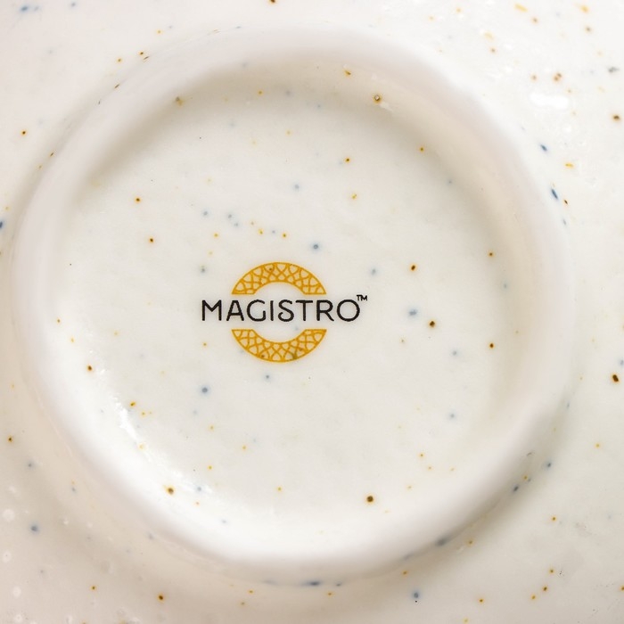 Салатник фарфоровый Magistro Poursephona, 300 мл, d=11,5 см, цвет бежевый Салатник фарфоровый Magistro Poursephona, 300 мл, d=11,5 см, цвет бежевый