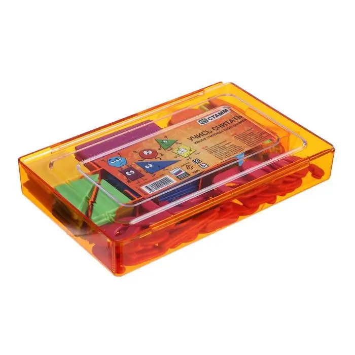 Касса счётных материалов &laquo;Учись считать&raquo;, 132 штуки, МИКС