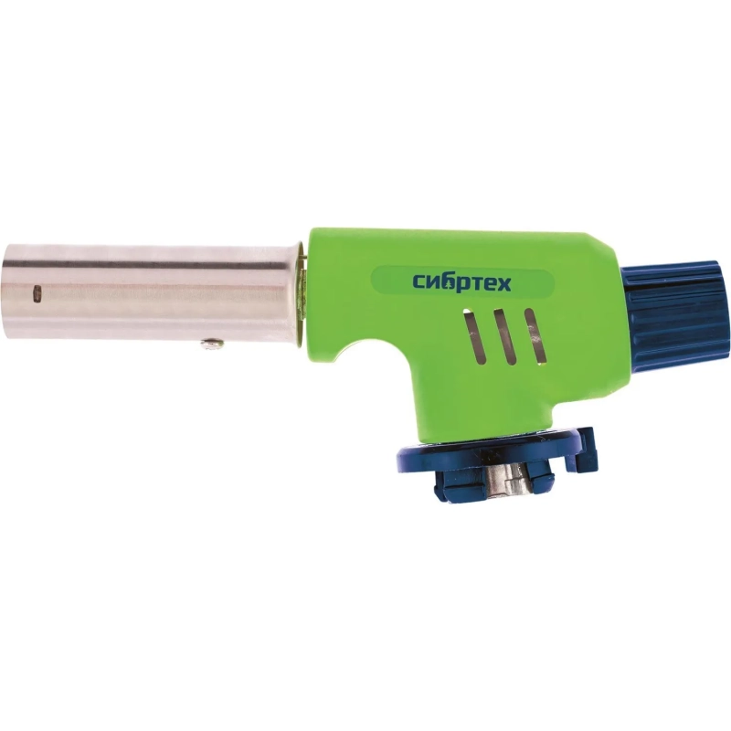 Горелка газовая СИБРТЕХ  на бутановый баллон, пьезоподжиг (91420)