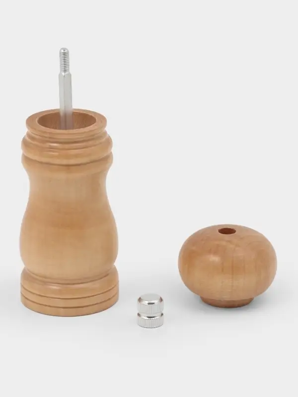 Мельница для специй Доляна, 13.5&times;4.5 см, металлический механизм, бежевая