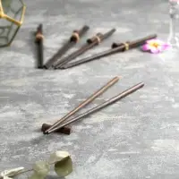 Палочки китайские «Сиреневый цветок», 5 пар, 23×8×2 см, кокос Палочки китайские «Сиреневый цветок», 5 пар, 23×8×2 см, кокос