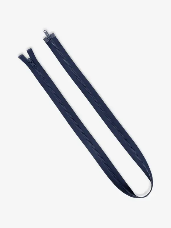 Молния &laquo;Трактор&raquo;, №8, разъёмная, 2 замка, замки автомат, 120 см, тёмно-синяя