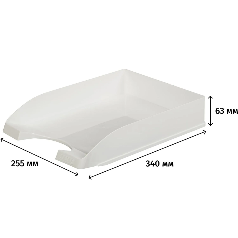 Лоток горизонтальный Attache Line белый 340х255х63мм
