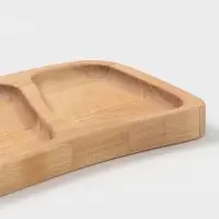 Менажница прямоугольная Доляна, 30&times;10&times;1.8 см, 4 секции, дерево берёза