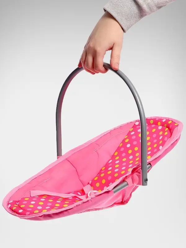 Стульчик для кормления кукол до 40 см, трансформер 3 в 1: стульчик, качели, переноска