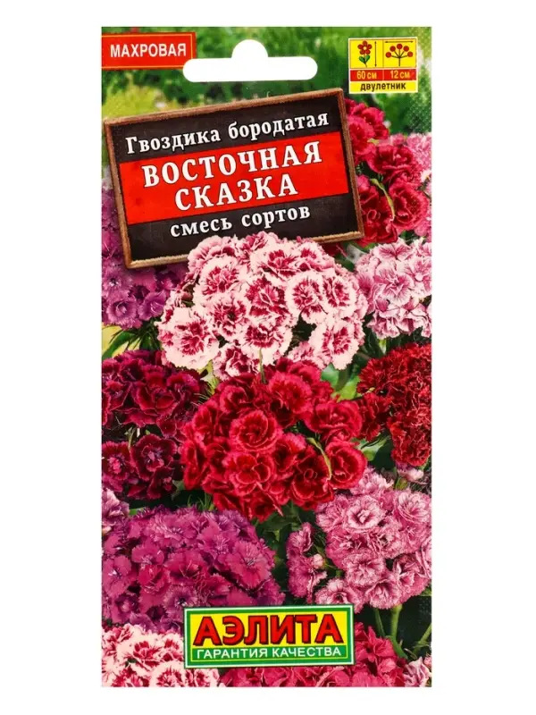 Набор Семена цветов Гвоздика турецкая многолетняя (238758319) ВБ