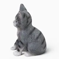 Садовая фигура из полистоуна &laquo;Полосатый Котёнок&raquo;, 20&times;14&times;12 см