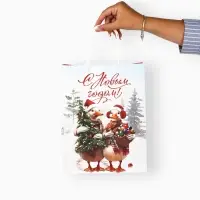 Набор пакетов крафтовых «С Новым счастьем!», 10 шт, 21 × 27 × 11 см