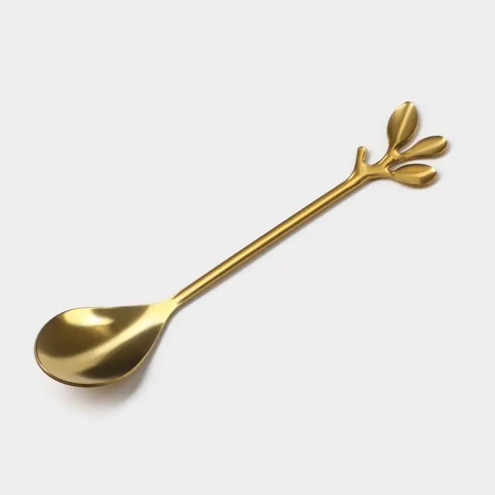 Чайная пара &laquo;Зефирка&raquo;, 3 предмета: чашка 250 мл, блюдце d=13.7 см, ложка, керамика, голубая