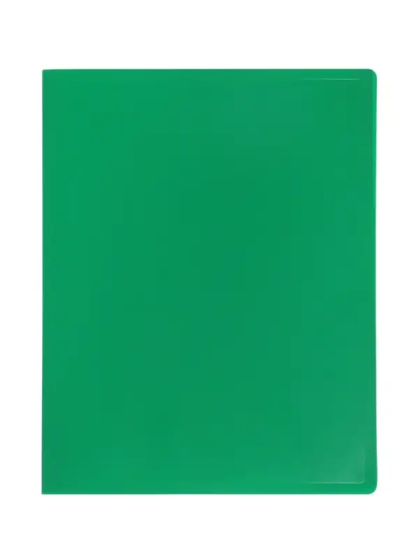 Папка с 100 вкладышами А4, 700 мкм, Calligrata, текстура &laquo;песок&raquo;, зелёная