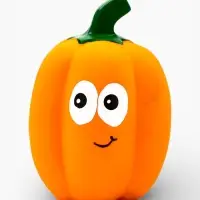 Пищащая игрушка для собак &laquo;Тыква&raquo;, 13 см, латекс, оранжевая