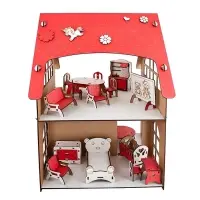 Кукольный домик &laquo;Машенька&raquo;, 16 элементов, декор и мебель в комплекте
